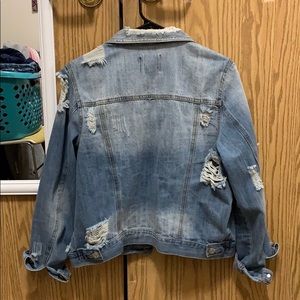 Large denim jacket